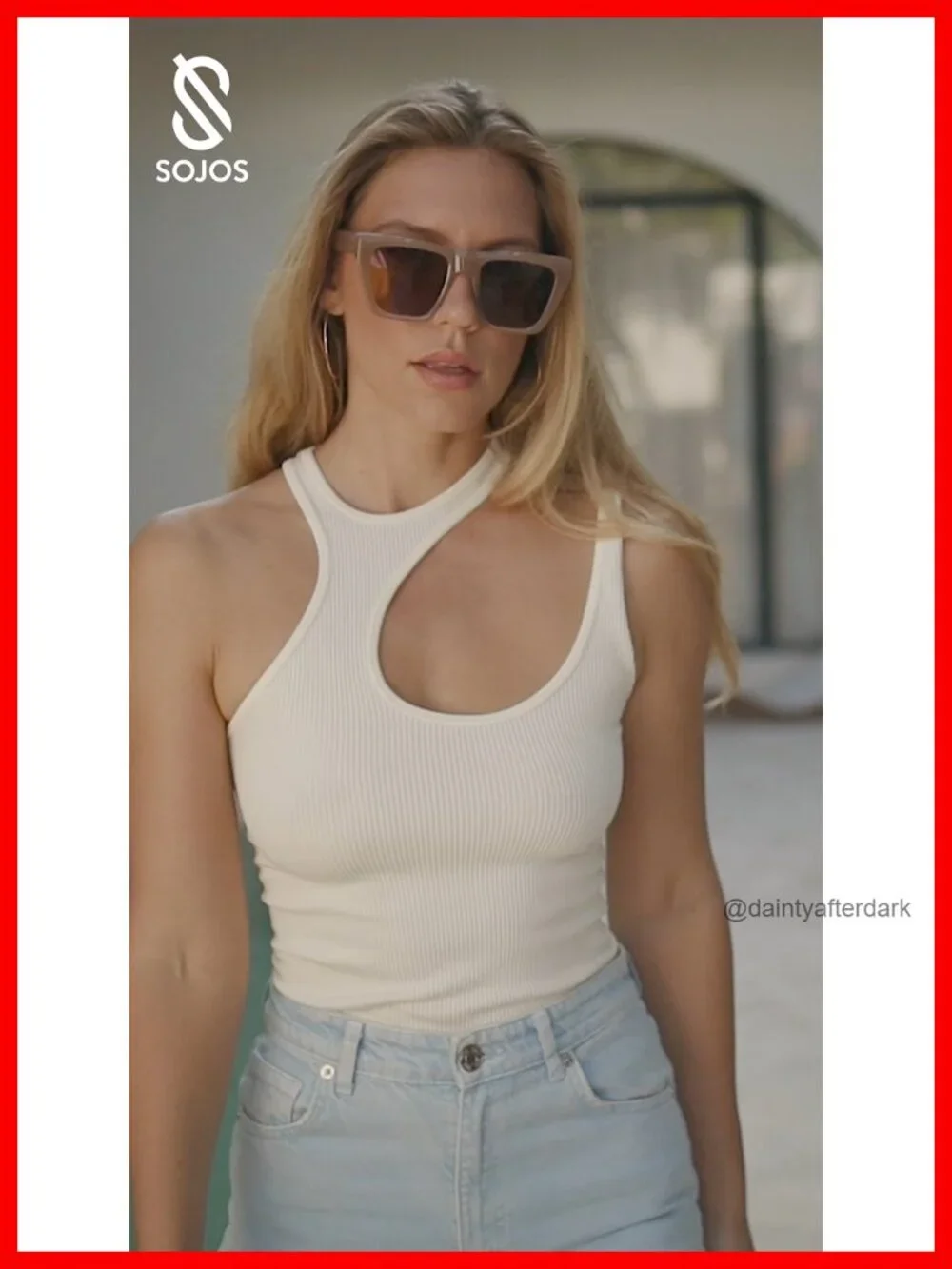 Fashion Oversized Square Cat Eye Polarized Sunglasses for Women